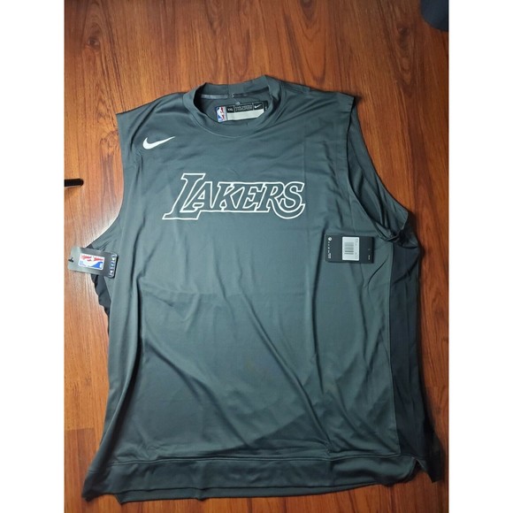 Nike Engineered Lakers NBA Team Issue Practice Shirt AV0965-060 Men's SZ 2XL T